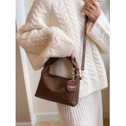 Brown Crossbody Fold Over Bag