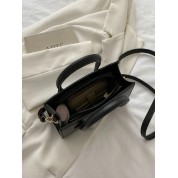 Black Top Handle Bag Small