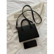 Black Top Handle Bag Small