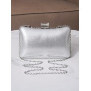 Black Clutch Bag With Shoulder Strap