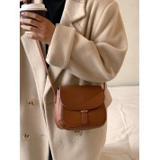 Flap Shoulder Bag With Strap