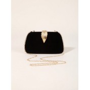 Black And Cream Evening Bag