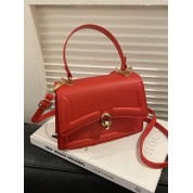 Dark Red Top Handle Bag