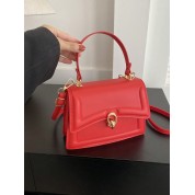 Dark Red Top Handle Bag