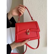 Dark Red Top Handle Bag