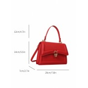 Dark Red Top Handle Bag