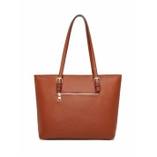 Brown Leather Over Shoulder Bag