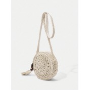 Hand Woven Straw Beach Bag