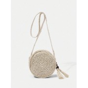 Hand Woven Straw Beach Bag