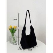 Classic Black Hobo Shoulder Bag