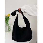 Classic Black Hobo Shoulder Bag