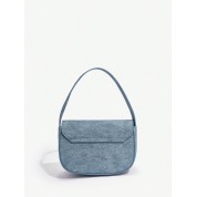 Top Handle Blue Mini Handbag