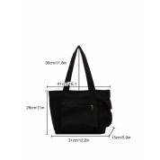 Tote Bag With Zipper Pocket