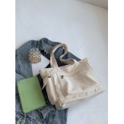 Pink Tote Bag With Pockets