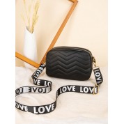 Black Chain Strap Shoulder Bag