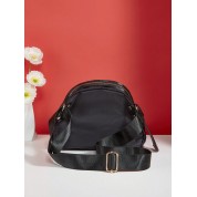 Small Black Nylon Crossbody Bag