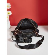 Small Black Nylon Crossbody Bag