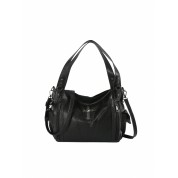 Large Black Leather Coach Tote Bag