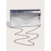 Small Silver Clutch Evening Bag