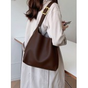 Vintage Pu Leather Tote Bag