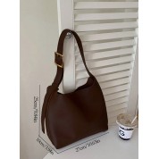 Vintage Pu Leather Tote Bag