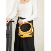 Gold Evening Bag With Strap