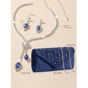 Clutch Bag With Chain Shoulder Strap