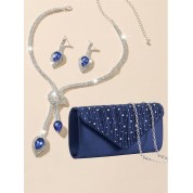 Clutch Bag With Chain Shoulder Strap