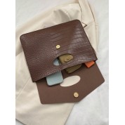 Simple Brown Leather Tote Bag