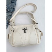 Black Leather Cross Shoulder Bag