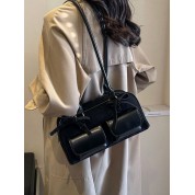 Small Black Suede Shoulder Bag