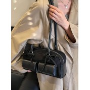 Small Black Suede Shoulder Bag