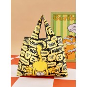 Yellow Braided Handle Shopping Bag