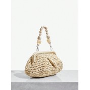 Hand Woven Straw Tote Bag