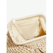 Hand Woven Straw Tote Bag