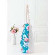 Printed Zipper Insulated Lunch Tote Bag