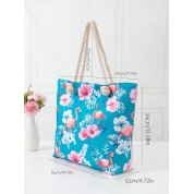 Printed Zipper Insulated Lunch Tote Bag