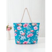 Printed Zipper Insulated Lunch Tote Bag