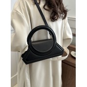 Women Black Leather Crossbody Bag