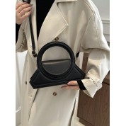 Women Black Leather Crossbody Bag