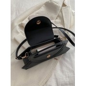 Women Black Leather Crossbody Bag