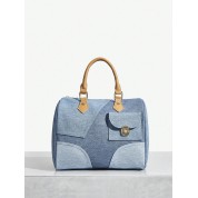 Coach Blue Leather Shoulder Bag