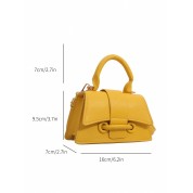 Women Crossbody Handbag Leather Square