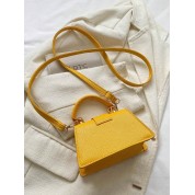 Women Crossbody Handbag Leather Square