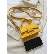 Women Crossbody Handbag Leather Square