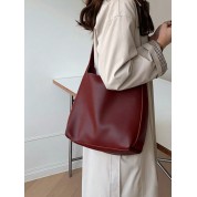 Large Leather Crossbody Tote Bag