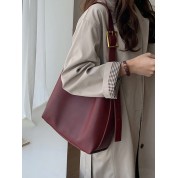 Large Leather Crossbody Tote Bag