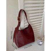 Large Leather Crossbody Tote Bag