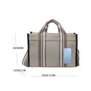 Black Top Handle Tote Bag