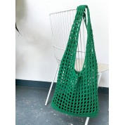 Large Green Leather Tote Bag